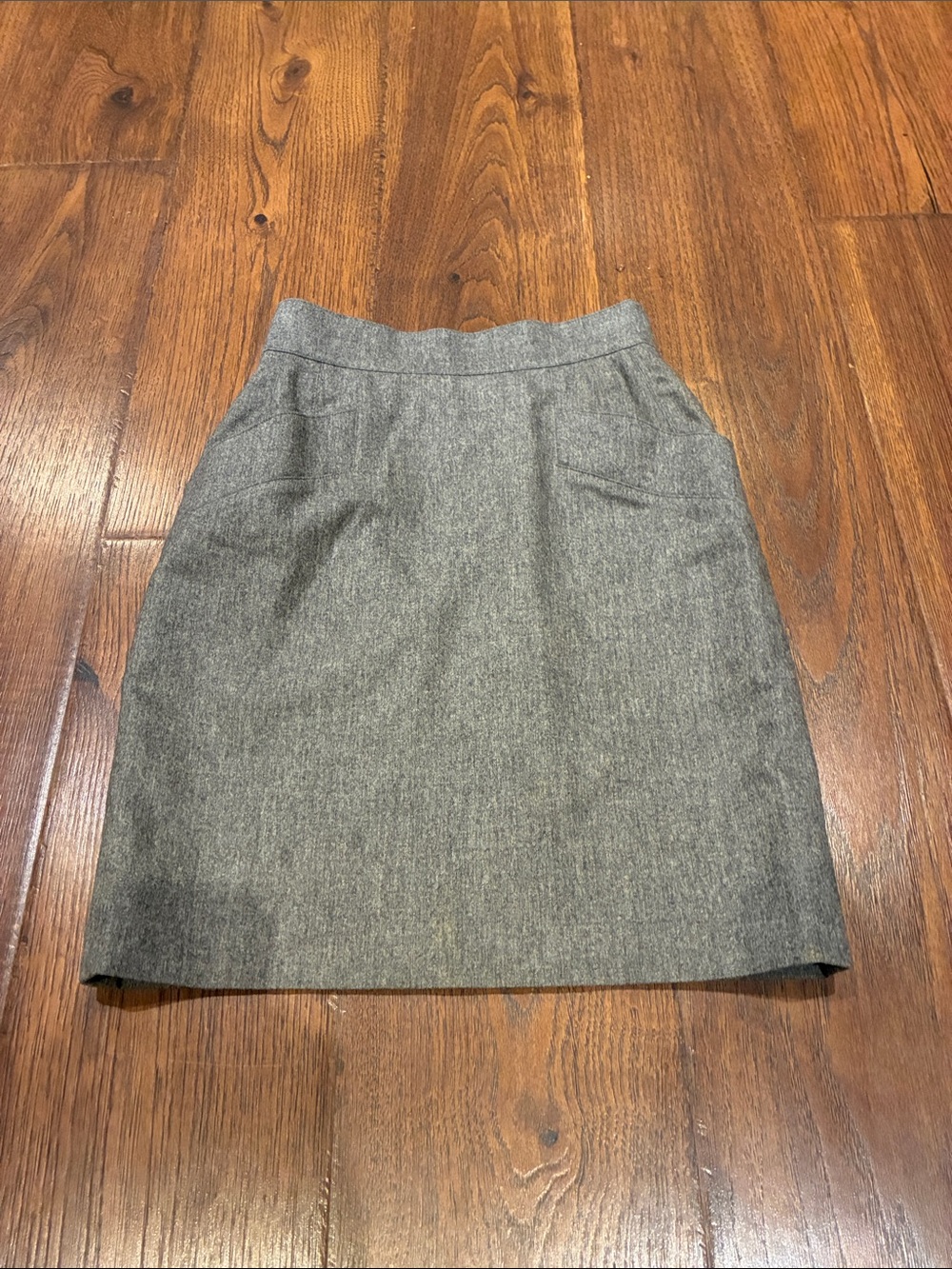 Escada Gray Tailored Pencil Skirt